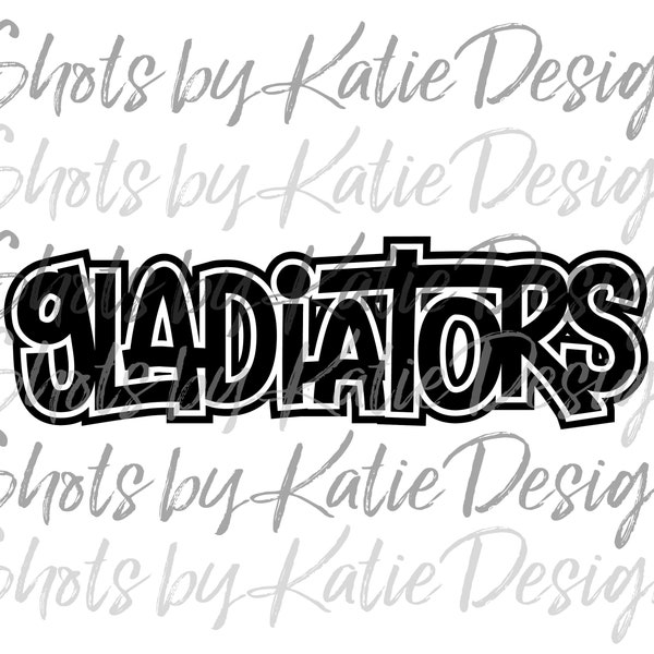 Gladiators PNG, Gladiators SVG, Digital Gladiators, Gladiators Letters, Go Gladiators, Gladiators Sublimation, Instant Download, Gladiators