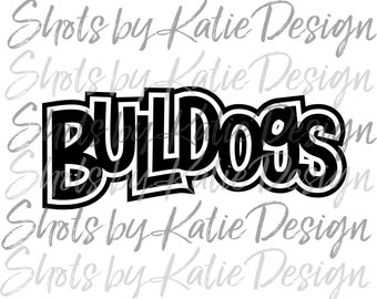 Bulldogs PNG, Bulldogs Vector, Digital Bulldogs Design, Bulldogs Letters, Bulldogs SVG, Sublimation Design, Instant Download, Bulldogs