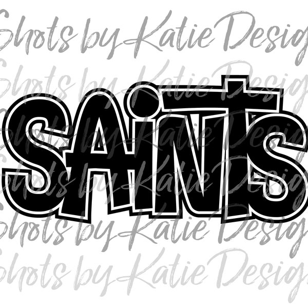 Saints PNG, Saints Vector, Saints Digital, Saints Letters, Saints SVG, Instant Download, Saints, Go Saints, Saints Design, Go Saints