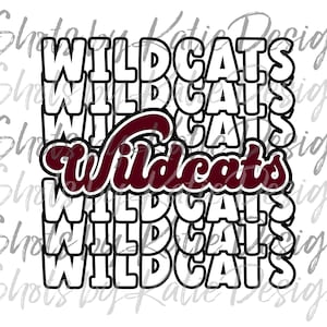 Wildcats PNG, Wildcats Vector, Digital Wildcats Design, Wildcats Letters, Wildcats SVG, Sublimation Design, Instant Download, Wildcats