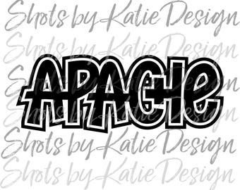 Apache PNG, Apache Vector, Digital Apache, Apache Letters, Apache SVG, Apache Sublimation, Instant Download, Apache, Go Apache
