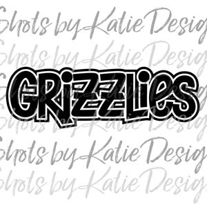 Grizzlies PNG, Grizzlies Sublimation, Digital Grizzlies, Grizzlies Letters, Grizzlies SVG, Instant Download, Grizzlies, Go Grizzlies