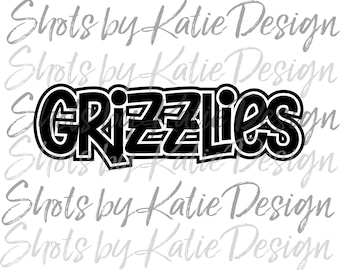 Grizzlies PNG, Grizzlies Sublimation, Digital Grizzlies, Grizzlies Letters, Grizzlies SVG, Instant Download, Grizzlies, Go Grizzlies