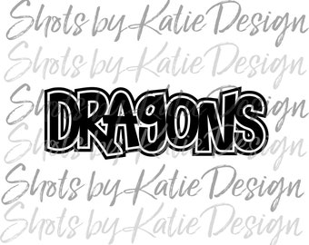 Drachen PNG, Drachen SVG, digitale Drachen, Drachen Buchstaben, Go Dragon, Drachen Sublimation, Instant Download, Drachen, Drachen Design