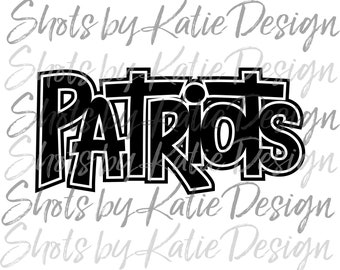 Patriots PNG, Patriots Vector, Digital Patriots, Patriots Letters, Patriots SVG, Sublimation Design, Instant Download, Patriots, Go Patriots