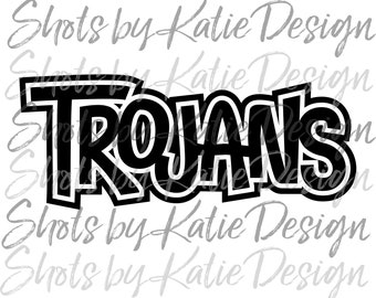 Trojans PNG, Trojans Vector, Digital Trojans Design, Trojans Letters, Trojans SVG, Sublimation Design, Instant Download, Trojans, Go Trojans