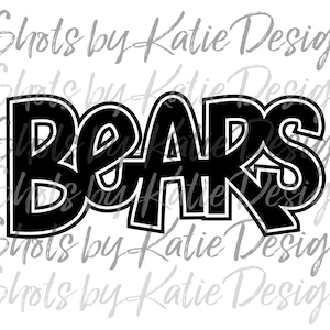 Bears PNG, Bears Vector, Bears Digital, Bears Letters, Bears SVG, Sublimation Design, Instant Download, Bears, Go Bears, Bears Sublimation
