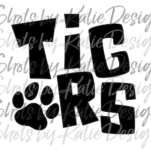 Tigers PNG, Tigers SVG, Digital Tigers Design, Tigers Letters, Instant Download, Go Tigers, Tigers Mascot, Tigers Sublimation, Tigers Design