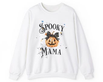 Spooky Mama Halloween Matching Sweatshirt, T-Shirt, Romper