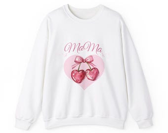 Matching Mama and Mini Valentine's Day Sweatshirt, Matching Mama and Mini Valentine's Day T-Shirt, Cherry Valentine's Day