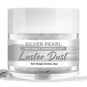 Silver Pearl Luster Dust by Bakell