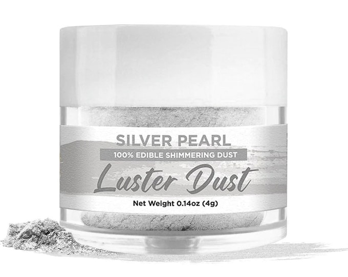 White Luster Silver Pearl Luster Dust by Bakell - Etsy