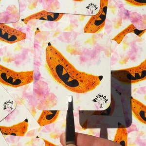Autocollant de banane attrayant - Sticker pour ordinateur portable, autocollant mignon, autocollant d'été