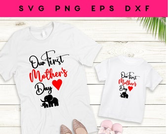 Unser erster Muttertag SVG | Unsere erste Muttertags-Svg | Neue Mama SVG | Geschenkideen zum Muttertag | Muttertagsgeschenk