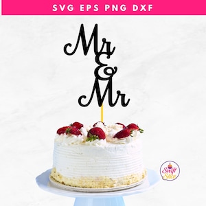 Herr und Herr Hochzeit Cake Topper SVG Hochzeitstorte Topper SVG | Hochzeitstorte Topper | Cake Topper Datei | Gay Hochzeit Topper