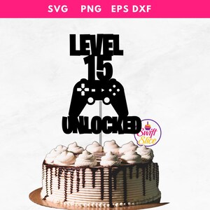Game Controller Cake Topper SVG | Gamer Cake Topper | Gamer Geburtstag | Videospiel inspiriert Geburtstagsparty Cake Topper | SVG Clip Art Datei