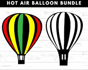 Heißluftballon-Svg-Bundle | Heißluftballon Dxf | Abenteuer geschnitten Datei | Heißluftballon Clipart | Kommerzielle Nutzung | Datei Pro Cricut | Schnittdatei