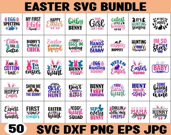 Easter SVG Bundle | Easter quotes svg| Squad Svg | Easter Shirt Svg | Easter Cut Files | Happy Easter Svg Bundle | Christian Svg