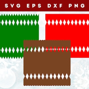 Modello SVG per cracker natalizi fai da te facile con istruzioni dettagliate - Download immediato