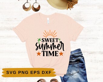 Summertime Svg | Sweet Summertime Png | Funny Beach Quotes Svg | Sublimation Design | Summer Shirt Svg | Women’S Summer Sublimation File