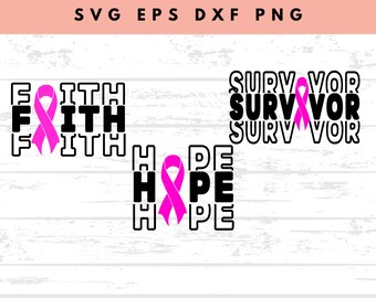 Cancer Svg | Pink Ribbon | Cancer Cut File | Breast Cancer Awareness Shirt | Ribbon Svg | Instant Download