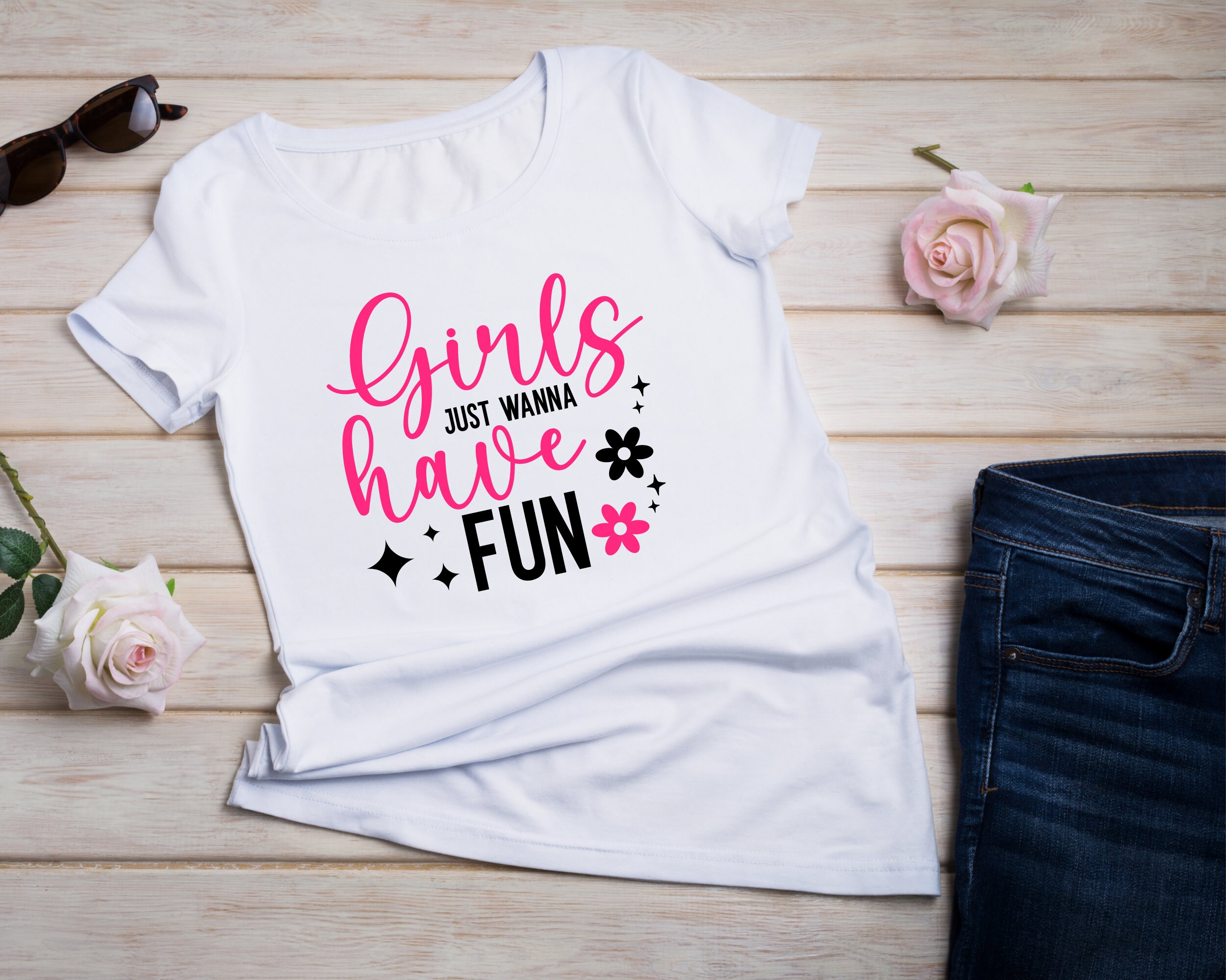 Girls Just Wanna Have Fun Svg | Cut File | Digital Download - Etsy