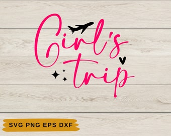 Mädchen Reise Shirts | Mädchen Urlaub zwar | Mädchenreise 2026 | Mädchens Reise geschnitten | Lustiges SVG-Bundle | Besties Reise | Sofort Download