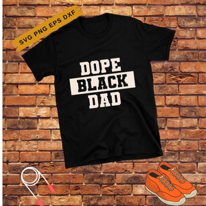 Dope zwarte vader | Zwart vadershirt | Beste papa ooit shirt | Het Essential Element-shirt | Cadeau voor papa | Vaderdagcadeau | Zwarte papa cadeau