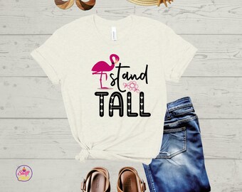 Stand Tall Flamingo party crew Clipart | Summer Svg | Flamingo Svg |Includes Svg/Png/Dxf Files | Cricut Cut File | Instant Download
