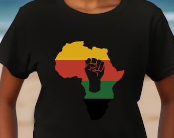 Juneteenth SVG, Africa Map Freedom 1865 Cut File, Black History Shirt Design PNG for Cricut, Juneteenth Celebration Download