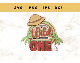 Wild One Cake Topper Svg | Cake Topper Svg | One Cake Topper Svg ...