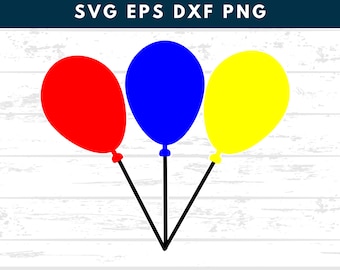 Balloon Bundle Svg | Balloon Cut File | Bunch of balloons svg