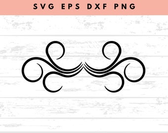 Blüten-Svg | Swish SVG | Swoosh SVG | Schnörkel Clipart | Teiler geschnitten Datei | Doodle Elemente geschnitten Datei | Svg-Dateien für Cricut und Silhouette