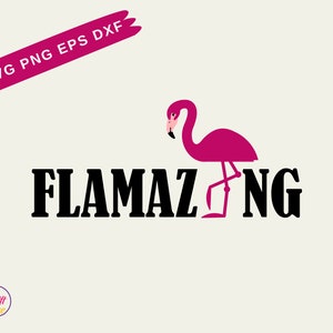 Flamazing Flamingo SVG | Commercial Use | Bird Clipart | Summer Svg | Flamingo Clip Art | Flamingo Sunglasses Svg | Flamingo Silhouette