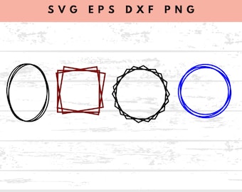 Marco Svg Rectángulo / Marcos clásicos Svg / Formas Svg / Descarga instantánea / Plantillas de marco / Marcos Cortar archivos / Archivos cortados por láser