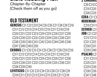 Chapter-By-Chapter Bible Reading Plan (Printable)