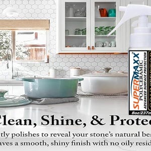 Countertop Sealer, Marble, Granite, Quartz, Ceramic Tile, Stainless Steel, All Surface Protection