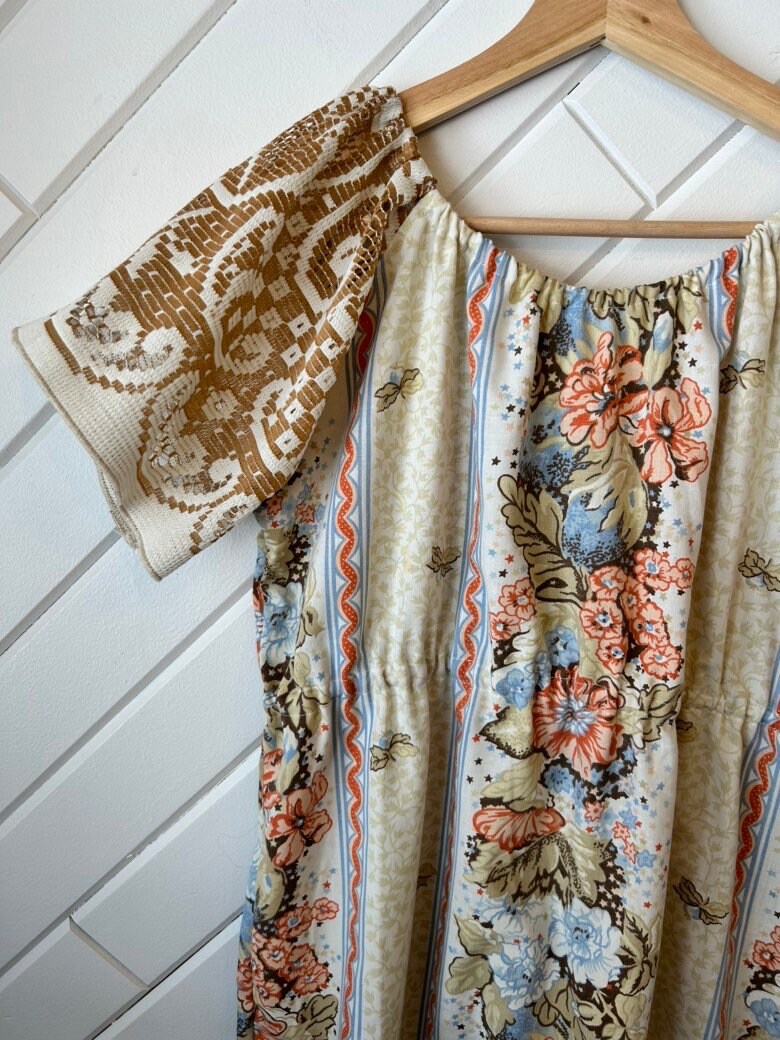 Handmade Upcycled Vintage Linen and Lace Dress - Etsy
