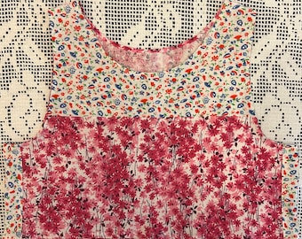 Handmade Upcycled Vintage Feedsack Top