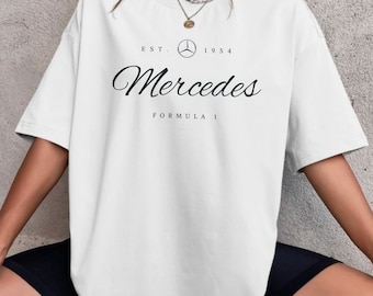 T-shirt Mercedes Formule 1 / Lewis Hamilton / Formule 1 / Cadeau petit ami / Chemise F1 / Chemise Formule 1 / Mercedes / Accessoires voiture / Cadeau F1