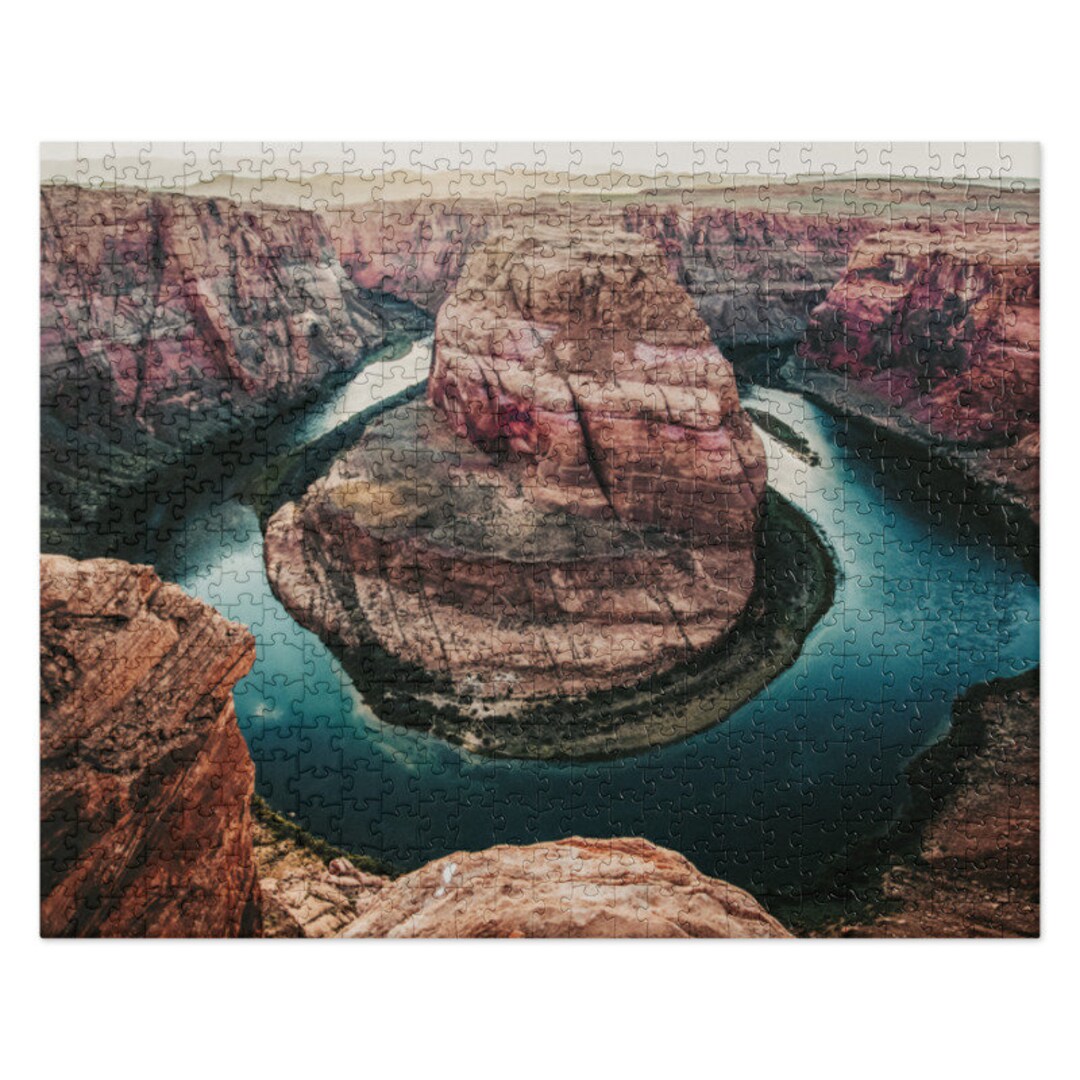 Grand Canyon Puzzle, Vegan Gift, Horseshoe Bend Arizona, Tabletop