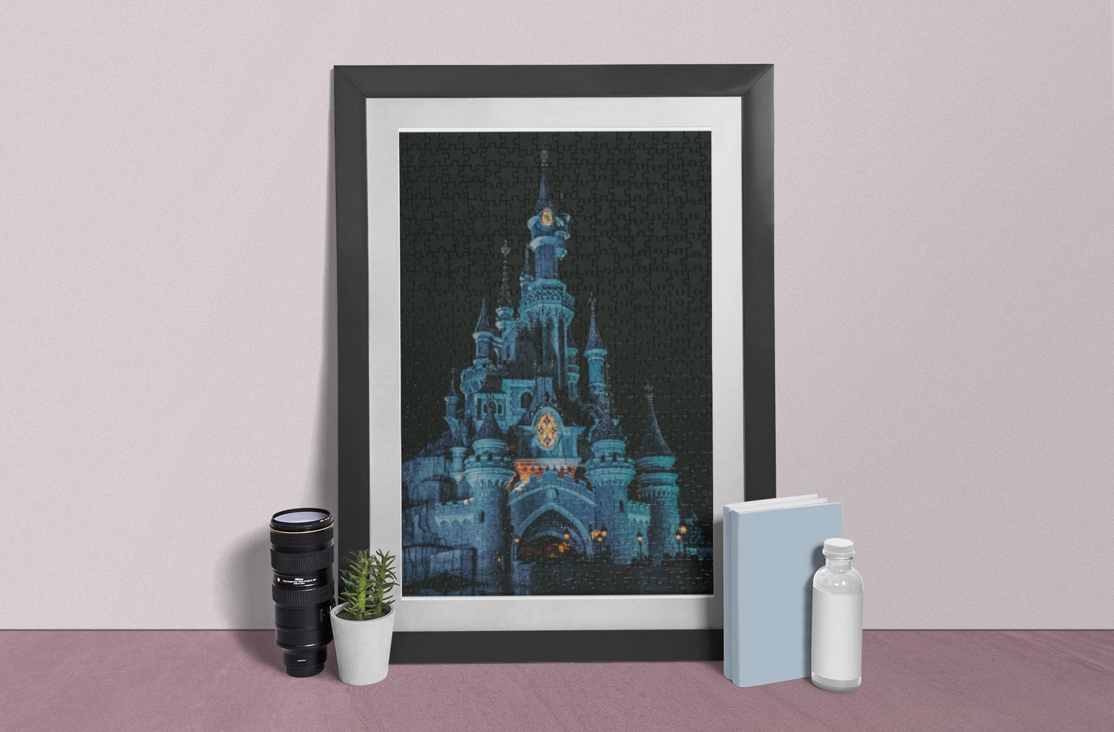 Disneyland Castle Jigsaw Puzzle, Sleeping Beauty Castle, Vegan Gift, Disney Gift, Christmas Gift