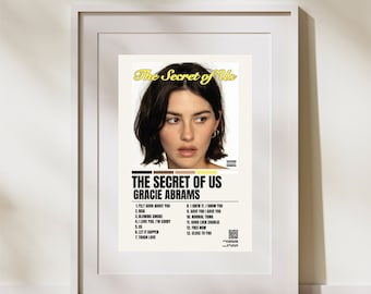 Gracie Abrams The Secret Of Us Album Poster, Digital Album Poster, Printable Poster, Gracie Abrams 2024 Album