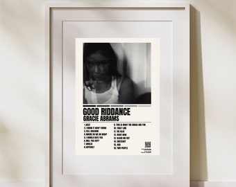 Gracie Abrams Good Riddance Album Poster, Good Riddance, Gracie Abrams, Digital Album Poster, Digital Album Cover, Indie Pop Album, 2023
