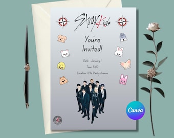 Invitación de Stray Kids Skzoo / Invitación digital