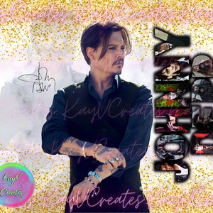 Johnny Depp png - Digital Download - Tumbler wrap
