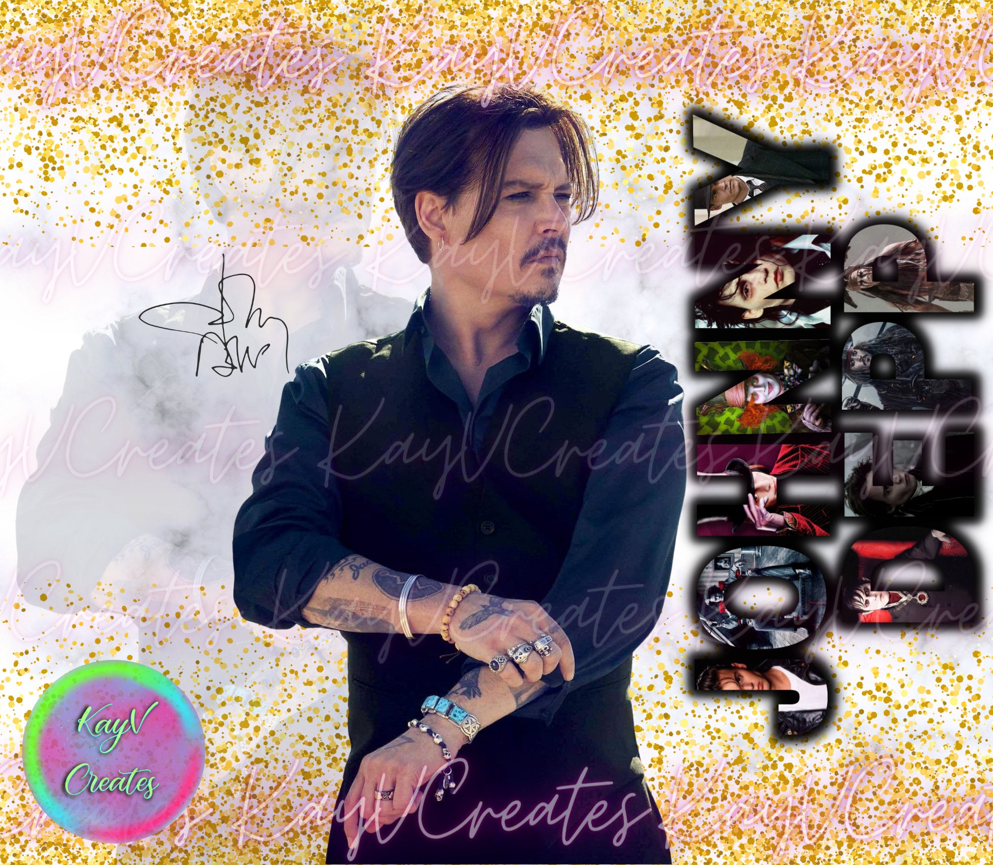 Johnny Depp Png - Digital Download - Tumbler Wrap - Etsy
