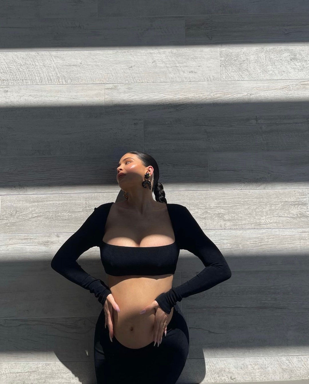 Kylie Jenner Maternity Inspired One Piece Black Cut Out Dress - Etsy