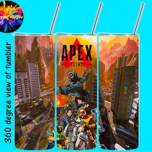 Apex shooter game legends tumbler design wrap 300dpi 19mb png resizable 11oz 15oz 20oz 30oz