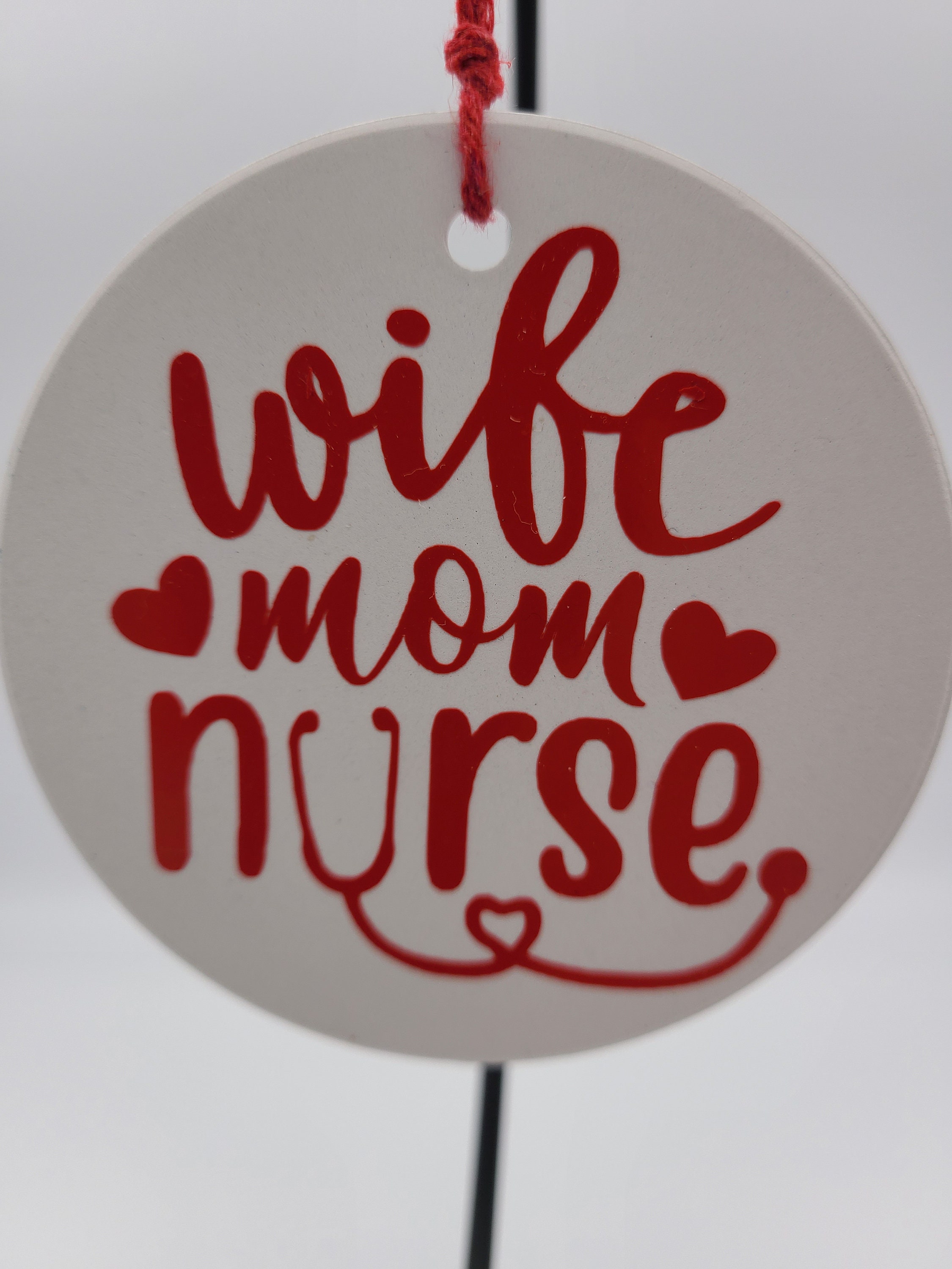 Wife Mom Nurse Ornament Etsy
